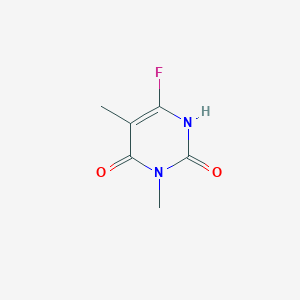 molecular formula C6H7FN2O2 B14307434 6-Fluoro-3,5-dimethylpyrimidine-2,4(1H,3H)-dione CAS No. 112853-00-6