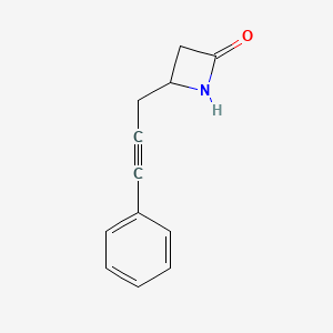 4-(3-Phenylprop-2-yn-1-yl)azetidin-2-one