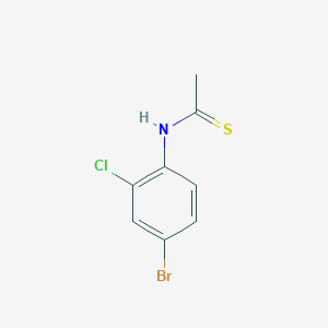 molecular formula C8H7BrClNS B14307455 N-(4-Bromo-2-chlorophenyl)ethanethioamide CAS No. 113570-93-7