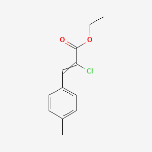 Ethyl 2-chloro-3-(4-methylphenyl)prop-2-enoate