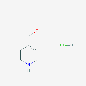 B1430748 4-(Methoxymethyl)-1,2,3,6-tetrahydropyridine hydrochloride CAS No. 1803582-40-2
