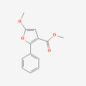 3-Furancarboxylic acid, 5-methoxy-2-phenyl-, methyl ester