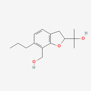 2-[7-(Hydroxymethyl)-6-propyl-2,3-dihydro-1-benzofuran-2-yl]propan-2-ol