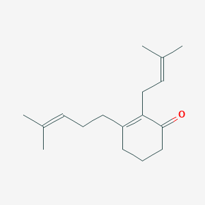 2-(3-Methylbut-2-en-1-yl)-3-(4-methylpent-3-en-1-yl)cyclohex-2-en-1-one