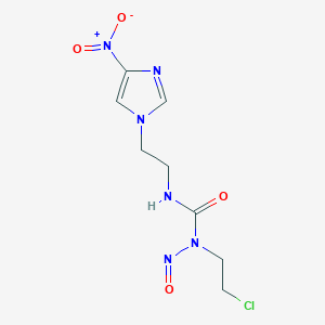 N-(2-Chloroethyl)-N'-[2-(4-nitro-1H-imidazol-1-yl)ethyl]-N-nitrosourea