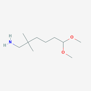 B1430757 6,6-Dimethoxy-2,2-dimethylhexan-1-amine CAS No. 1803610-20-9