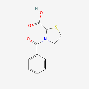 2-Thiazolidinecarboxylic acid, 3-benzoyl-