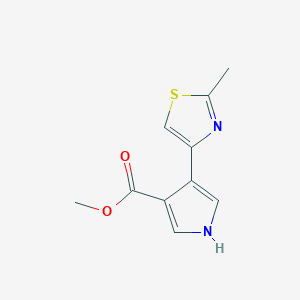 B1430759 methyl 4-(2-methyl-1,3-thiazol-4-yl)-1H-pyrrole-3-carboxylate CAS No. 1803606-60-1
