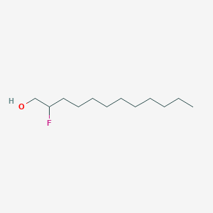 molecular formula C12H25FO B14307596 1-Dodecanol, 2-fluoro- CAS No. 110500-36-2