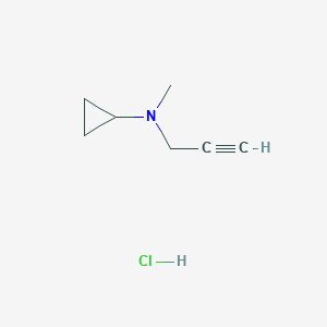 B1430760 N-methyl-N-(prop-2-yn-1-yl)cyclopropanamine hydrochloride CAS No. 1803599-88-3