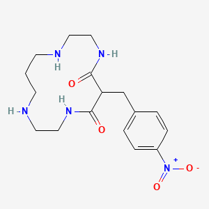 1,4,8,11-Tetraazacyclotetradecane-5,7-dione, 6-[(4-nitrophenyl)methyl]-