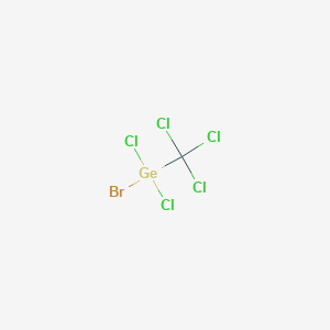 molecular formula CBrCl5Ge B14307619 Bromo(dichloro)(trichloromethyl)germane CAS No. 113365-42-7