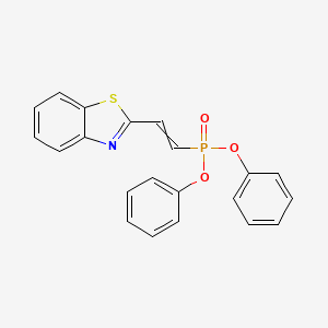 Diphenyl [2-(1,3-benzothiazol-2-yl)ethenyl]phosphonate