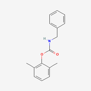 molecular formula C16H17NO2 B14307660 Carbamic acid, (phenylmethyl)-, 2,6-dimethylphenyl ester CAS No. 118855-62-2