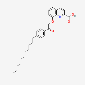 8-[2-(4-Dodecylphenyl)-2-oxoethoxy]quinoline-2-carboxylic acid