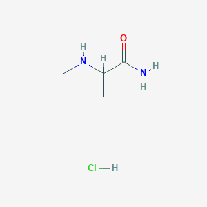 molecular formula C4H11ClN2O B1430768 2-(甲基氨基)丙酰胺盐酸盐 CAS No. 1420659-78-4