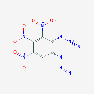 molecular formula C6HN9O6 B14307685 1,2-Diazido-3,4,5-trinitrobenzene CAS No. 117500-78-4