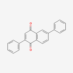 molecular formula C22H14O2 B14307690 2,6-Diphenylnaphthalene-1,4-dione CAS No. 112307-39-8