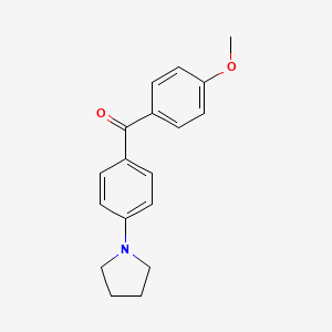 (4-Methoxyphenyl)[4-(pyrrolidin-1-yl)phenyl]methanone