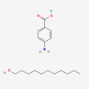 molecular formula C18H31NO3 B14307750 4-Aminobenzoic acid;undecan-1-ol CAS No. 113422-77-8