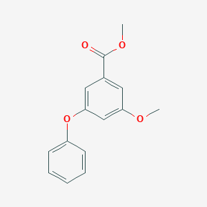 molecular formula C15H14O4 B14307754 Methyl 3-methoxy-5-phenoxybenzoate CAS No. 116414-71-2