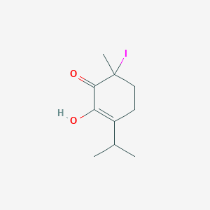 2-Hydroxy-6-iodo-6-methyl-3-(propan-2-yl)cyclohex-2-en-1-one