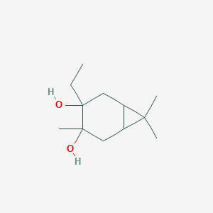 3-Ethyl-4,7,7-trimethylbicyclo[4.1.0]heptane-3,4-diol