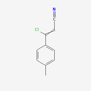 molecular formula C10H8ClN B1430776 3-氯-3-(4-甲基苯基)丙-2-烯腈 CAS No. 78583-85-4