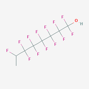 molecular formula C8H5F13O B14307761 1,1,2,2,3,3,4,4,5,5,6,6,7-Tridecafluorooctan-1-ol CAS No. 112708-16-4