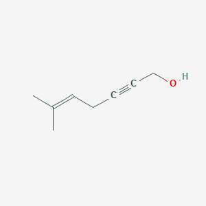 molecular formula C8H12O B14307765 6-Methylhept-5-en-2-yn-1-ol CAS No. 119614-32-3