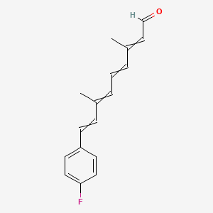 9-(4-Fluorophenyl)-3,7-dimethylnona-2,4,6,8-tetraenal