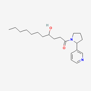 4-Hydroxy-1-(2-pyridin-3-ylpyrrolidin-1-yl)undecan-1-one