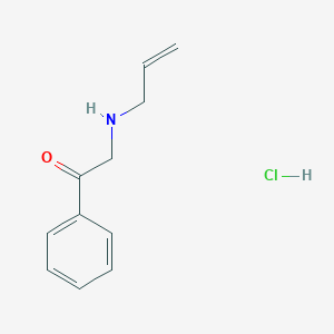 molecular formula C11H14ClNO B14307798 1-Phenyl-2-(prop-2-enylamino)ethanone;hydrochloride CAS No. 112698-37-0