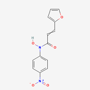 3-(Furan-2-YL)-N-hydroxy-N-(4-nitrophenyl)prop-2-enamide