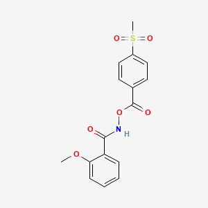 N-{[4-(Methanesulfonyl)benzoyl]oxy}-2-methoxybenzamide