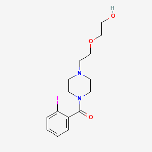 B1430782 {4-[2-(2-Hydroxyethoxy)ethyl]piperazin-1-yl}(2-iodophenyl)methanone CAS No. 848814-26-6