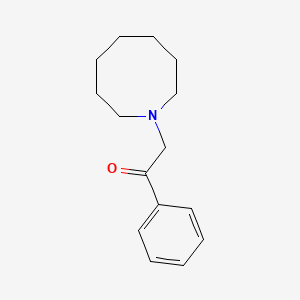 molecular formula C15H21NO B14307823 Ethanone, 2-(hexahydro-1(2H)-azocinyl)-1-phenyl- CAS No. 115217-25-9