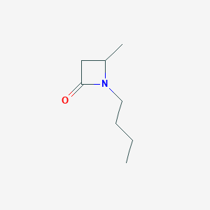 molecular formula C8H15NO B14307832 2-Azetidinone, 1-butyl-4-methyl- CAS No. 112996-52-8