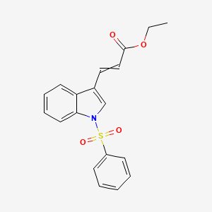 Ethyl 3-[1-(benzenesulfonyl)-1H-indol-3-yl]prop-2-enoate