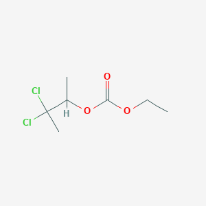 molecular formula C7H12Cl2O3 B14307848 3,3-Dichlorobutan-2-yl ethyl carbonate CAS No. 115395-68-1