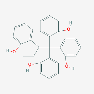 molecular formula C28H26O4 B14307849 2,2',2'',2'''-(Butane-1,1,1,2-tetrayl)tetraphenol CAS No. 113588-12-8