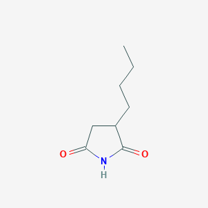 molecular formula C8H13NO2 B14307876 3-Butylpyrrolidine-2,5-dione CAS No. 114819-82-8