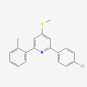 2-(4-Chlorophenyl)-6-(2-methylphenyl)-4-methylthiopyridine