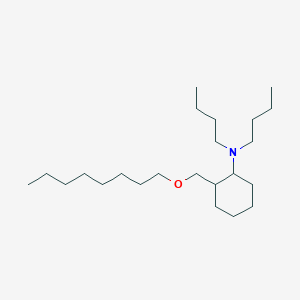 molecular formula C23H47NO B14307886 N,N-Dibutyl-2-[(octyloxy)methyl]cyclohexan-1-amine CAS No. 110360-29-7