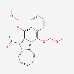 molecular formula C23H20O5 B14307910 5,12-Bis(methoxymethoxy)naphtho[2,3-A]azulene-11-carbaldehyde CAS No. 110318-82-6