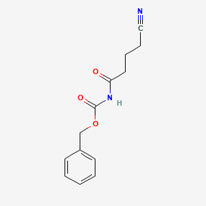 molecular formula C13H14N2O3 B14307986 Benzyl (4-cyanobutanoyl)carbamate CAS No. 114659-64-2