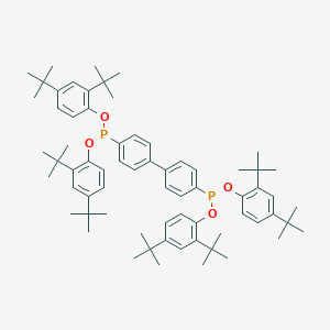 molecular formula C68H92O4P2 B143080 Tetrakis(2,4-di-tert-butylphenyl) [1,1'-biphenyl]-4,4'-diylbis(phosphonite) CAS No. 153453-64-6