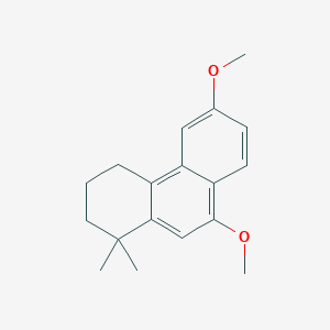 molecular formula C18H22O2 B14308020 6,9-Dimethoxy-1,1-dimethyl-1,2,3,4-tetrahydrophenanthrene CAS No. 113279-05-3