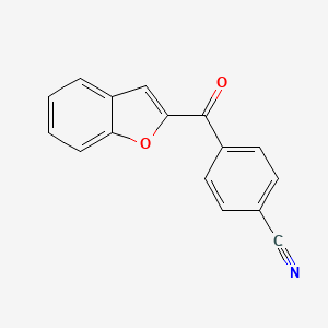 4-(1-Benzofuran-2-carbonyl)benzonitrile