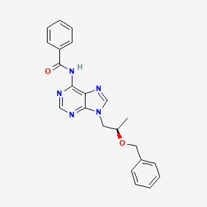 molecular formula C22H21N5O2 B1430805 N-[9-[(2R)-2-phenylmethoxypropyl]purin-6-yl]benzamide CAS No. 1241674-44-1
